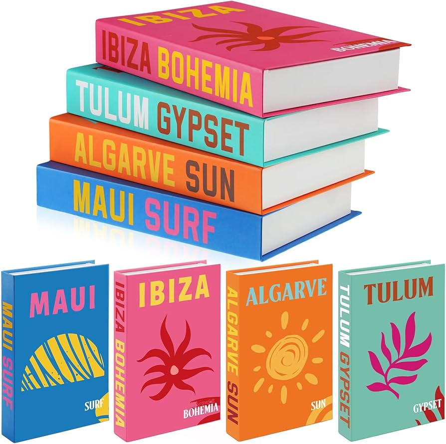 Amazon.com: Honoson Preppy Room Decor Preppy Decorative Books Modern Fashion Coffee Table Book fo... | Amazon (US)