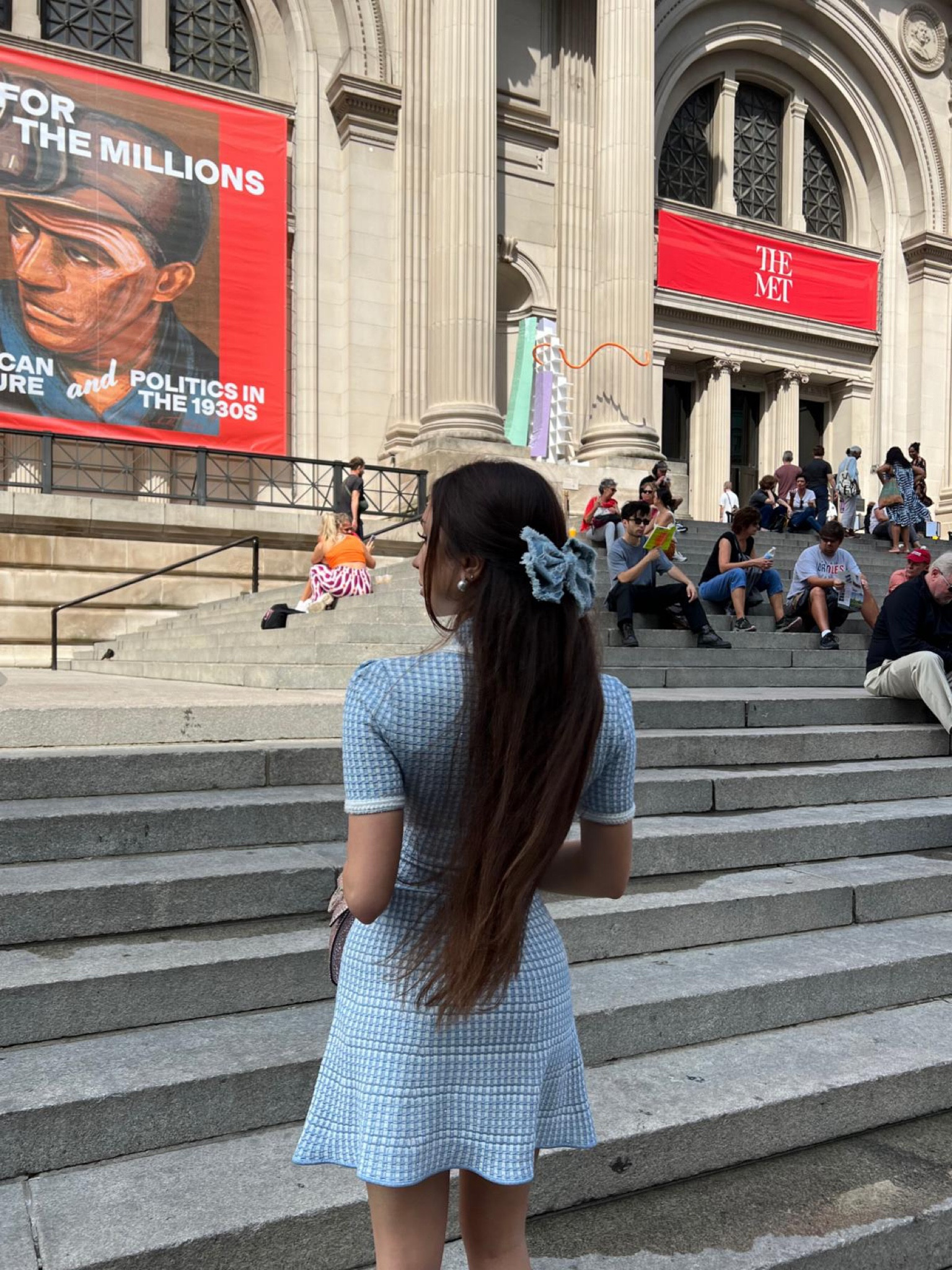Self portrait knitted embellished dress, mini dress, pink tweed dress, denim hair bow 

#LTKstyletip #LTKSeasonal #LTKeurope