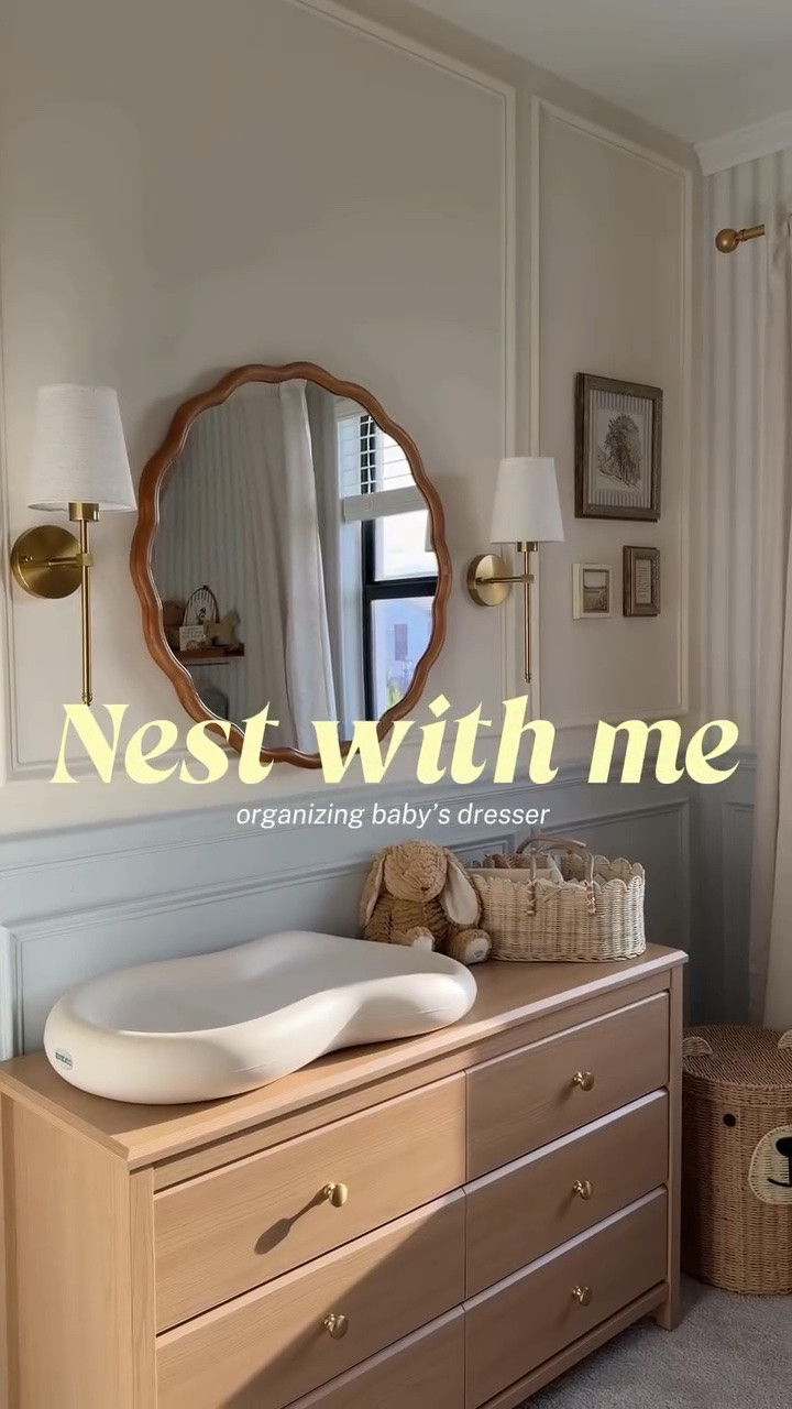 Nesting with me while I organize baby boy’s dresser 🧸🤍
one more thing to check off the nesting list before he gets here 🥹 #nesting #nestwithme #babydresser #babyroom #nurserydecor