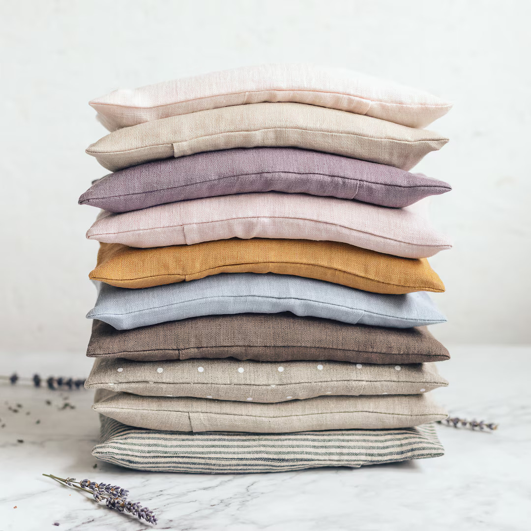 Lavender Eye Pillow Organic Flaxseed Eye Mask Aromatherapy & - Etsy | Etsy (US)