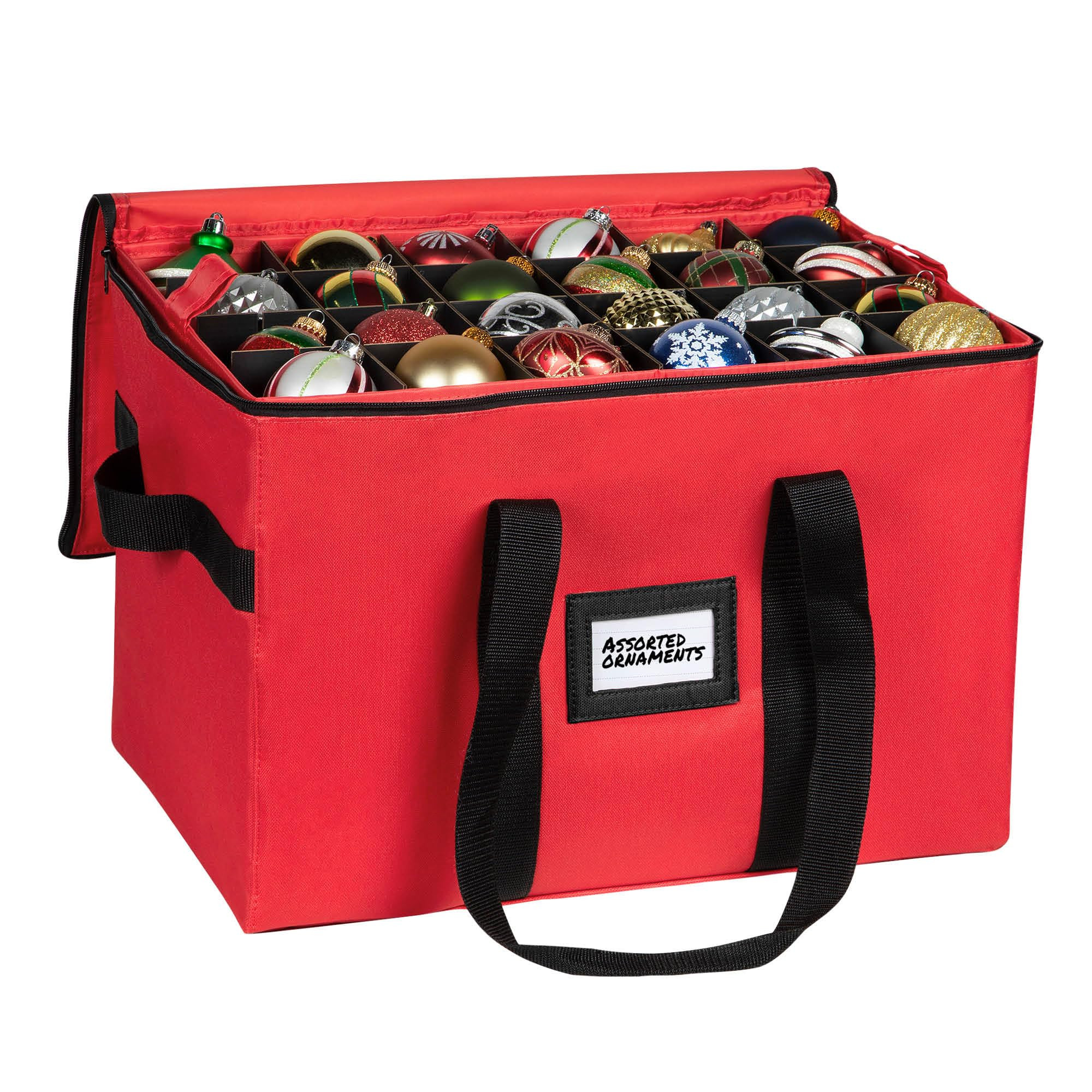 Christmas Ornament Storage Container,Box Stores Up to 96, Adjustable Dividers, Large Organizer Bi... | Amazon (US)