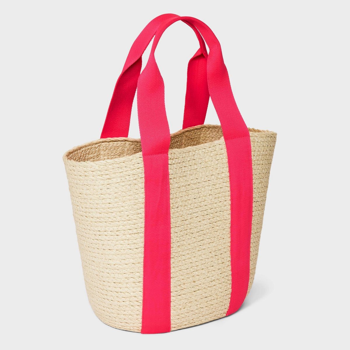 Straw Natural Tote Handbag - A New Day™ Pink | Target