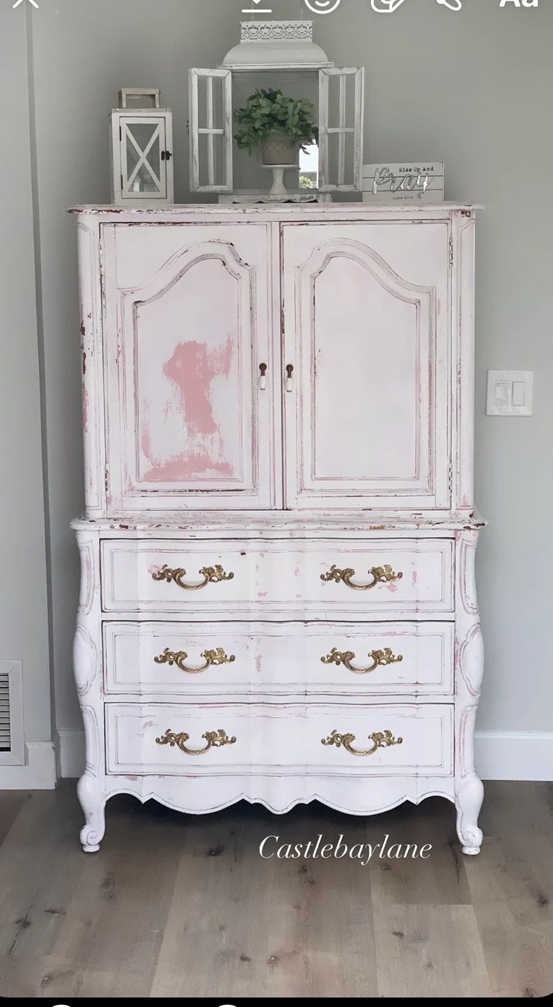 SOLD!!! Don't BUY!!! Farmhouse French Provincial Thomasville Armoire | Etsy (US)