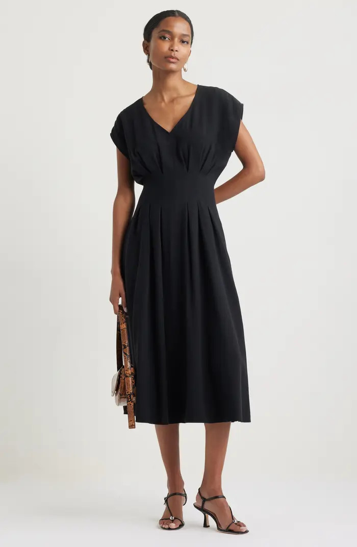 Pleated Midi Dress | Nordstrom