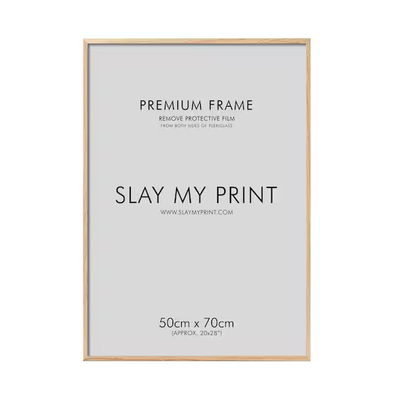 50x70cm Oak Wood Picture Frame | Etsy | Etsy (US)