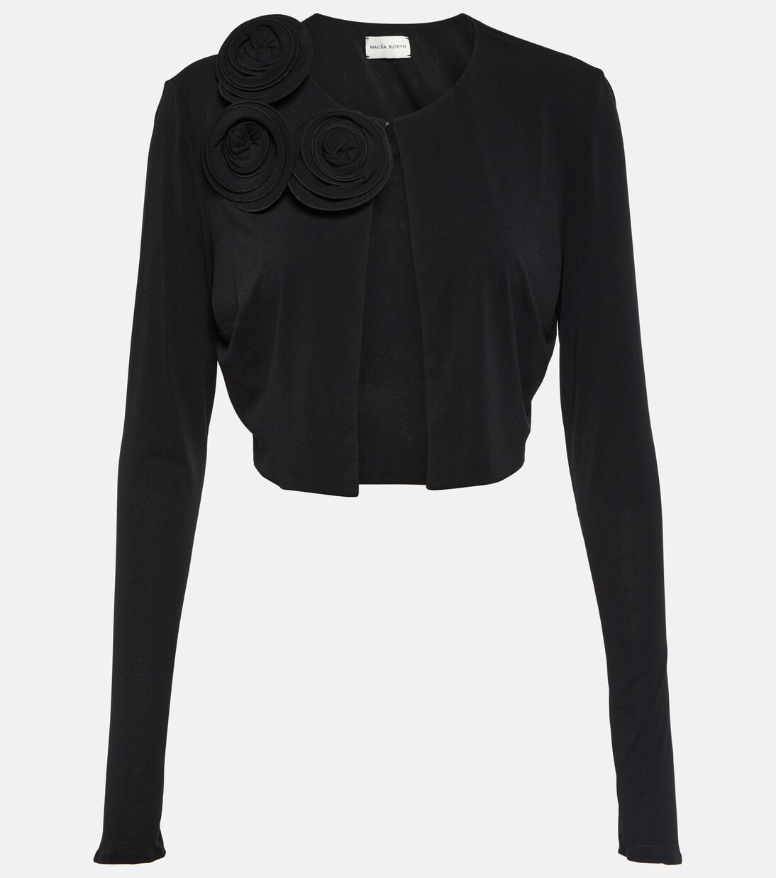 Floral-appliqué cropped cardigan | Mytheresa (US/CA)