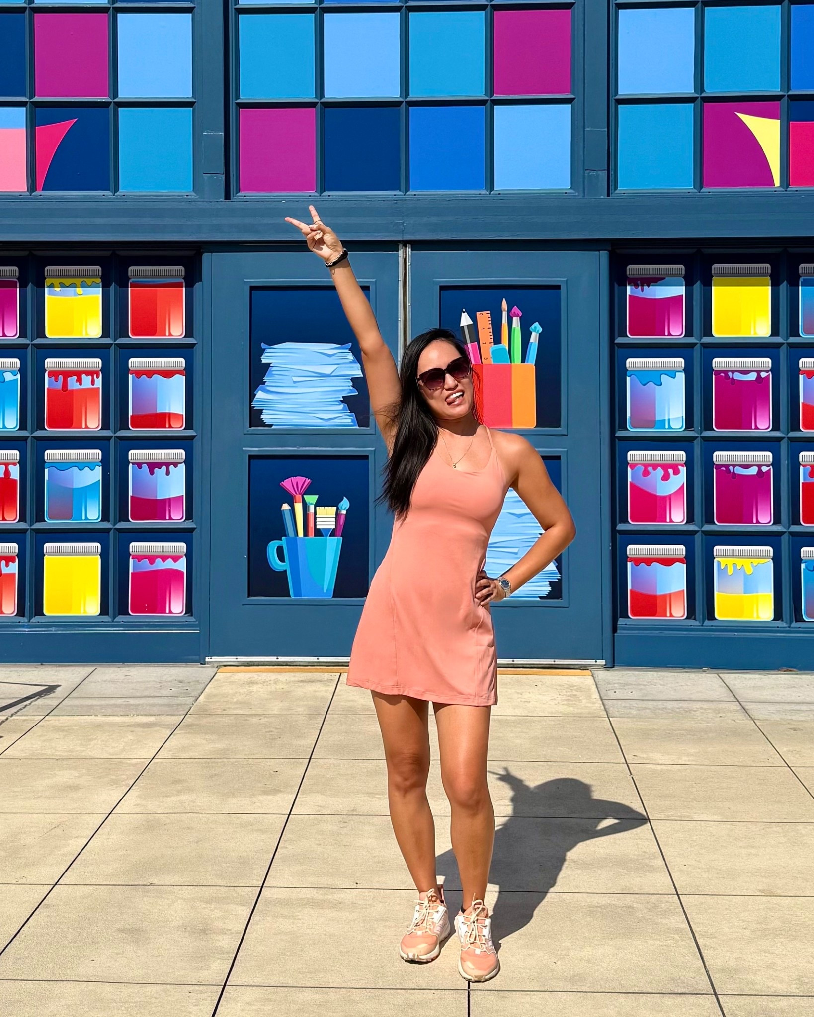 Cute color, comfy, and Disney-ready! 🎨💕. This activewear dress is everything, it has matching shorts under (no restroom struggle!), double side pockets for my phone + essentials, and the prettiest peach tone. Paired it with my matching Adidas Terrex Trailmaker Primegreen hiking shoes and walked the parks in total comfort. Highly recommend for theme park days, working out, or active errands!

Amelia Activewear dress, athletic dress with pockets, peach activewear, Disney outfit, cute theme park outfit, Adidas Terrex hiking shoes, hiking sneakers, walking shoes, stylish activewear dress

#LTKShoeCrush #LTKFindsUnder50 #LTKActive