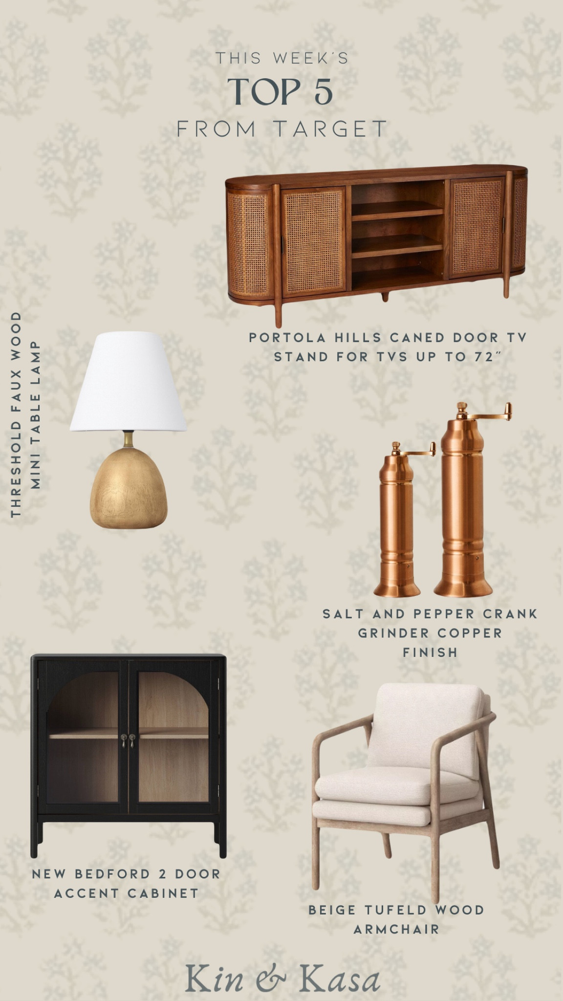 Here are my top 5 home finds at Target! 
I’ve linked all the details down below click the images to shop now! 

#target #homedecor #accentchair #fallhome 

#LTKStyleTip #LTKFindsUnder100 #LTKHome