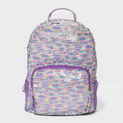 Girls' Flip Sequin Backpack - Cat & Jack™ Purple | Target
