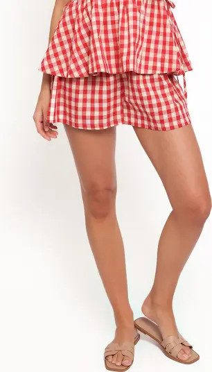 Rory Gingham Cotton Shorts | Nordstrom