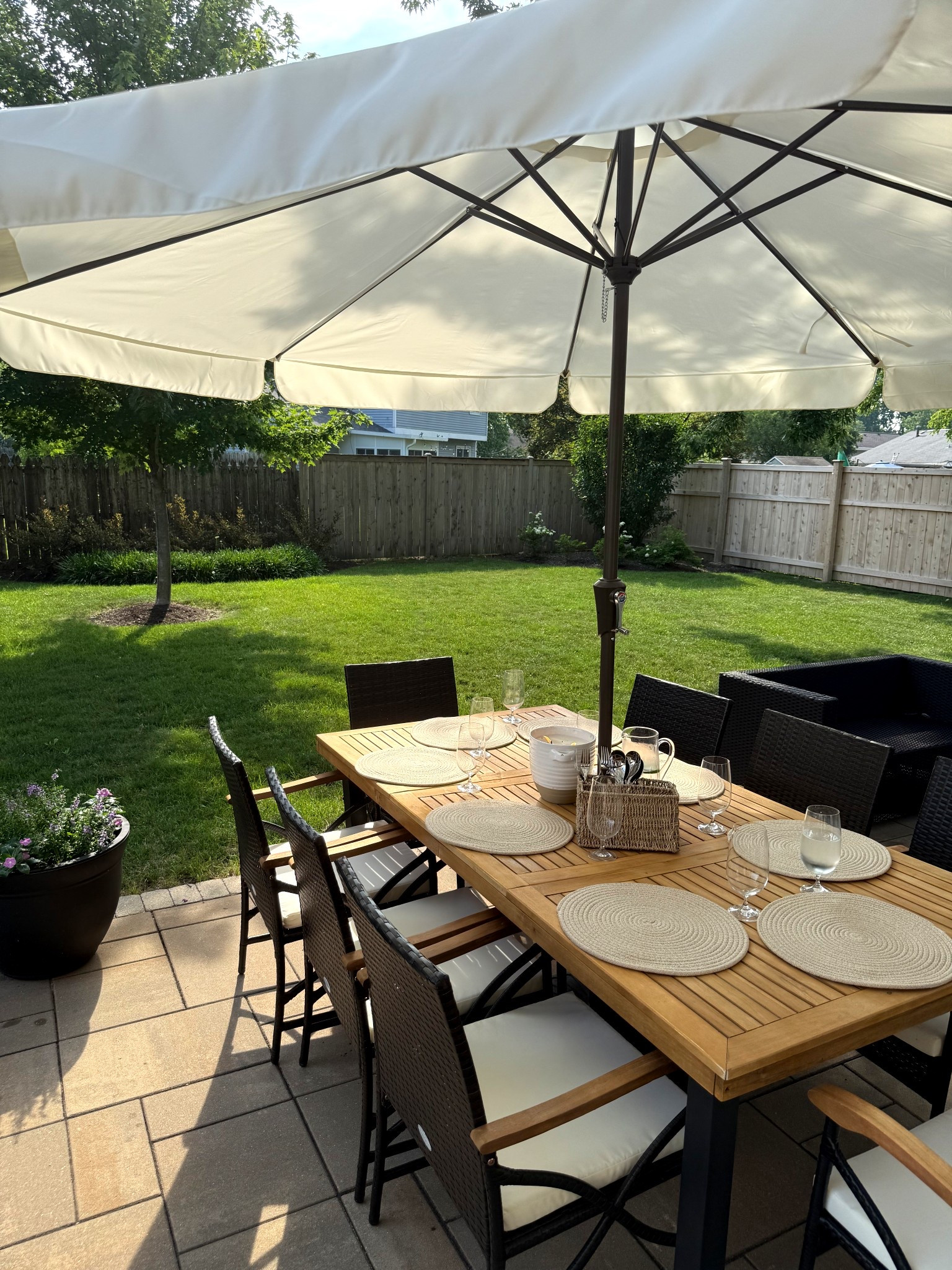 backyard dining set-up🫶🏼

#LTKHome