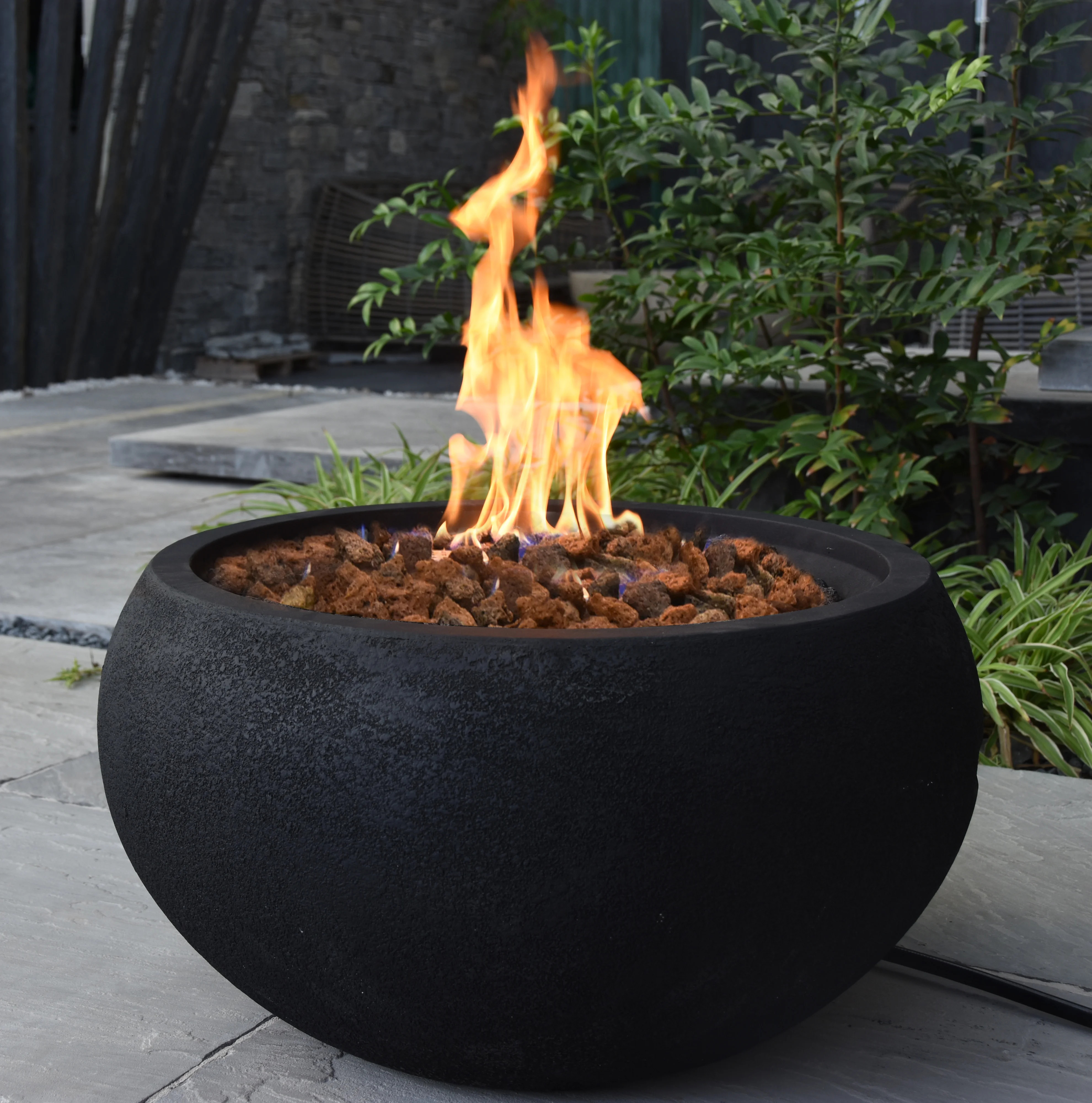 York 27" Liquid Concrete Fire Bowl | Wayfair North America
