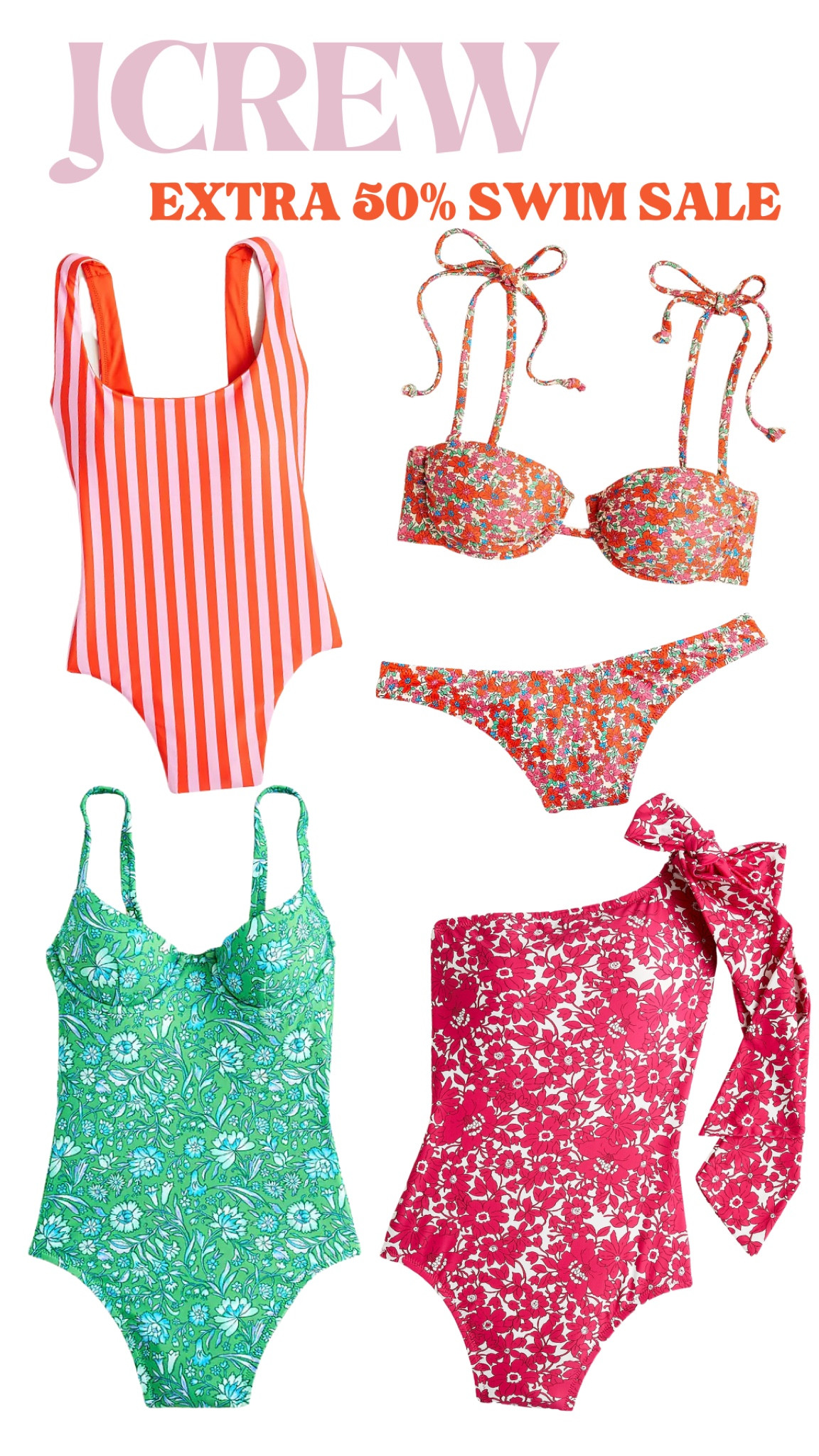 what’s in my cart with the extra 50% off sale at Jcrew. Use code “SHOPEARLY” 

#LTKunder50 #LTKswim #LTKSeasonal