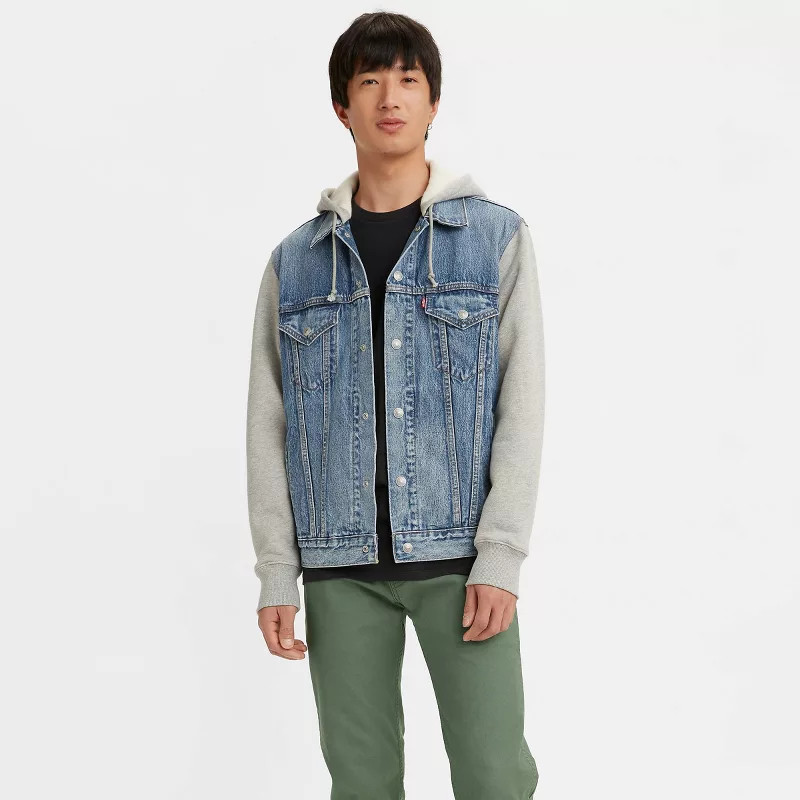 Levi's® Men's Hybrid Hoodie V Trucker Jacket | Target