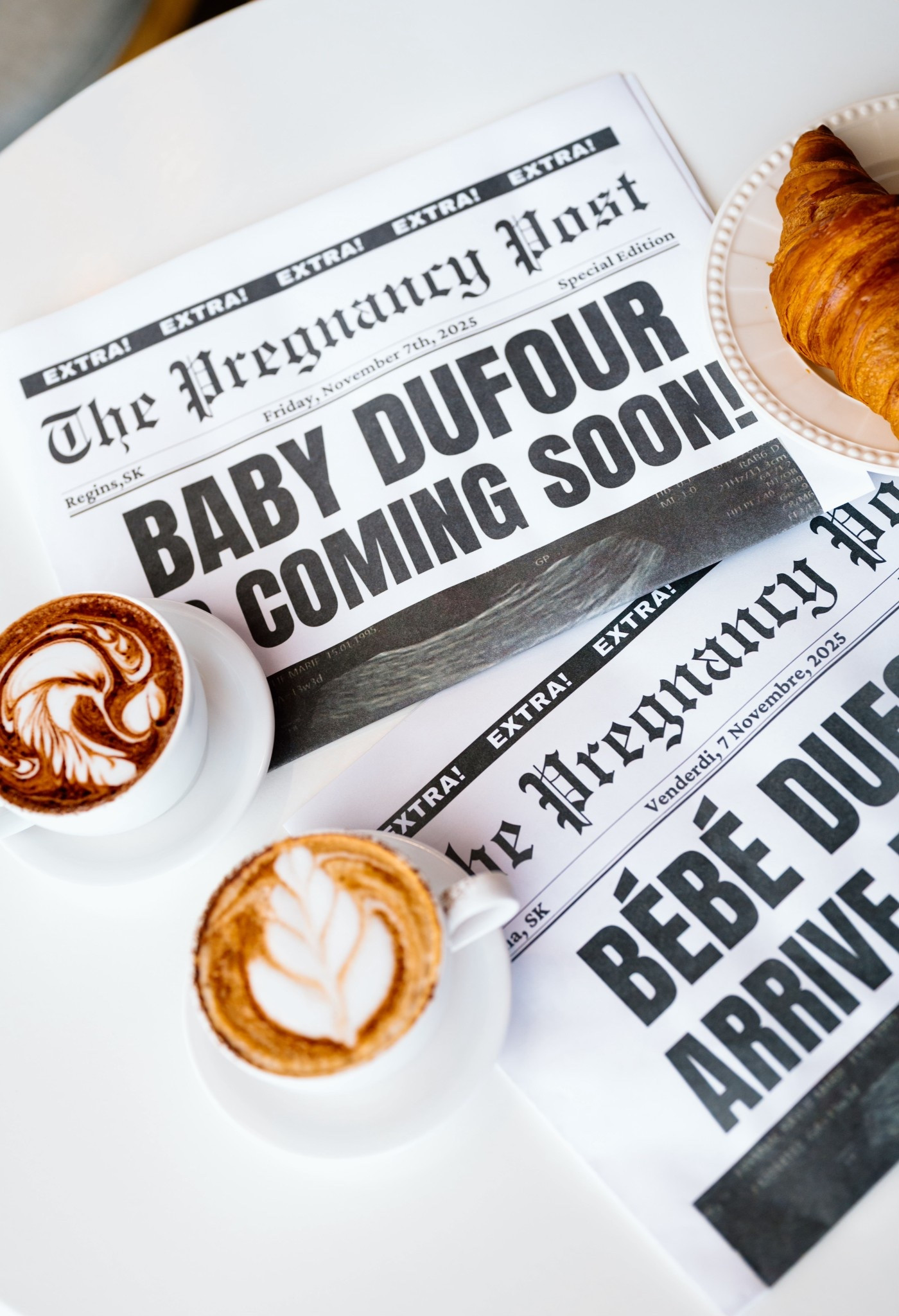 Super cute coffee themed pregnancy announcement / newspaper pregnancy announcement #pregnancyannouncement #newspaperpregnancyannouncement #coffeethemedpregnancyannouncement 

#LTKBaby #LTKBump #LTKParties