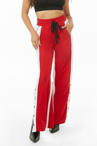 Colorblock Snap-Button Drawstring Pants | Forever 21 (US)