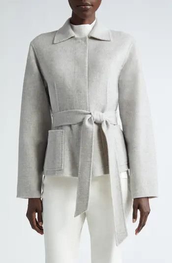 Lafayette 148 New York Reversible Belted Wool & Cashmere Jacket | Nordstrom | Nordstrom