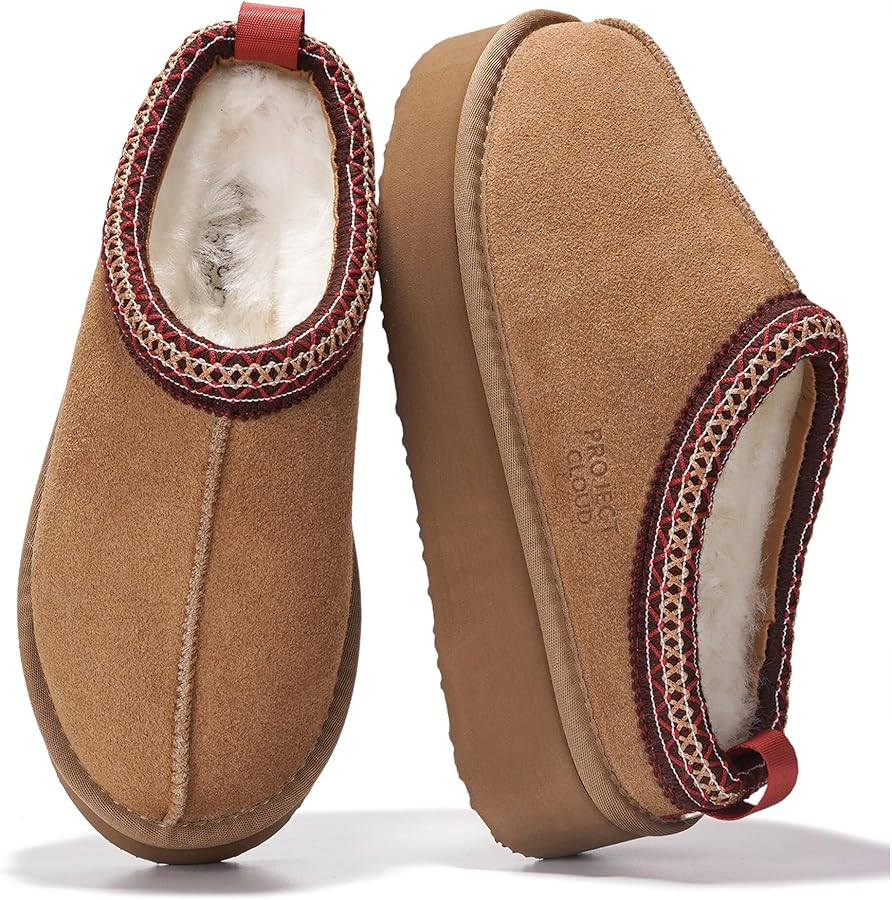 Project Cloud 100% Genuine Leather Platform Slippers for Women – Soft Memory Foam Womens Slippe... | Amazon (US)