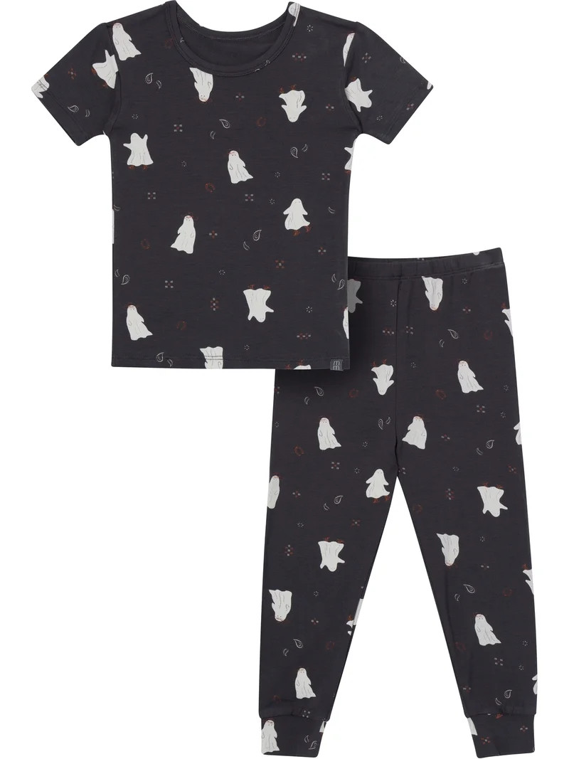 Modern Moments by Gerber Neutral Short Sleeve Halloween Pajama Set, 2-Piece, Sizes 12 Months - 5T | Walmart (US)