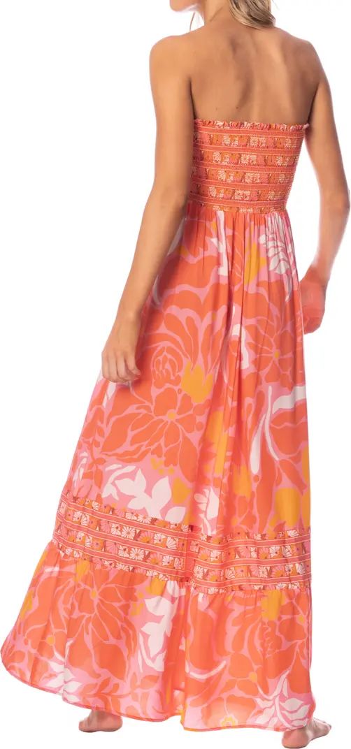Maaji Bewitched Floral Strapless Cover-Up Maxi Dress | Nordstrom | Nordstrom