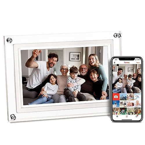 10.1inch Acrylic Digital Picture Frame, WiFi Digital Photo Frame with 16GB Large Capacity HD IPS Touchscreen,Auto-Rotate, Share Photos/Videos Instantly Via Frameo App from Anywhere | Amazon (US)