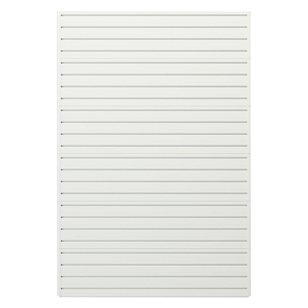 Flow Wall Modular Garage Wall Storage Panels in White-FWS-4812-6WB - The Home Depot | The Home Depot