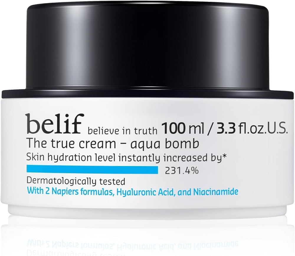 belif The True Cream Aqua Bomb | New & Improved | Hydration in 10 Seconds | Hyaluronic Acid, Niac... | Amazon (US)