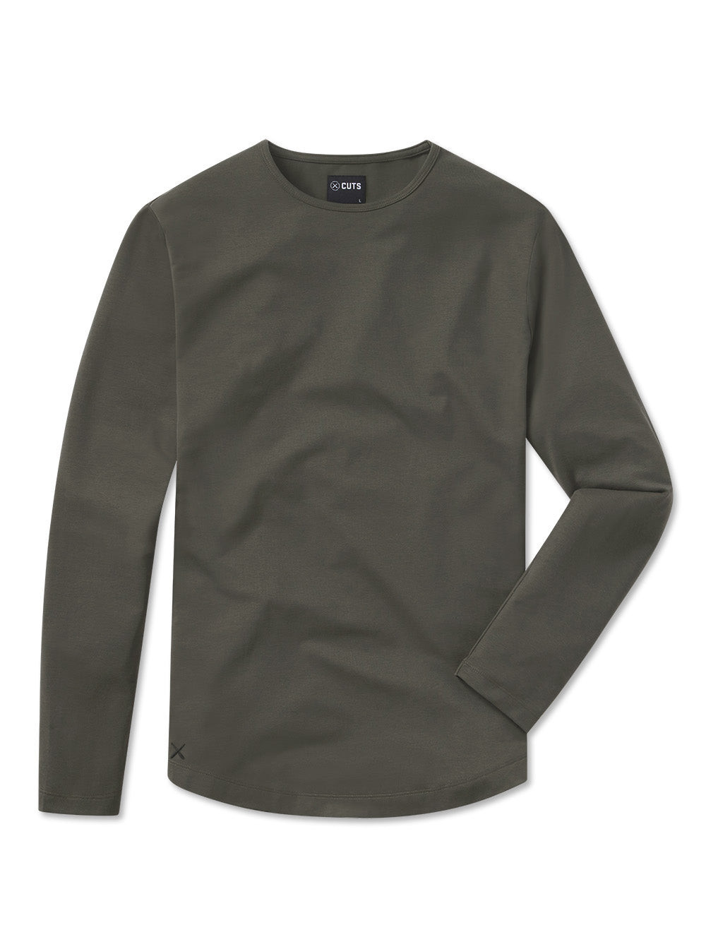 AO Long Sleeve Curve-Hem Tee | Cuts Clothing