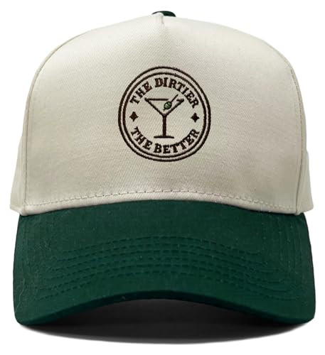 Two Tone Vintage Snapback Hat - The Dirtier The Better - Green/Beige | Amazon (US)