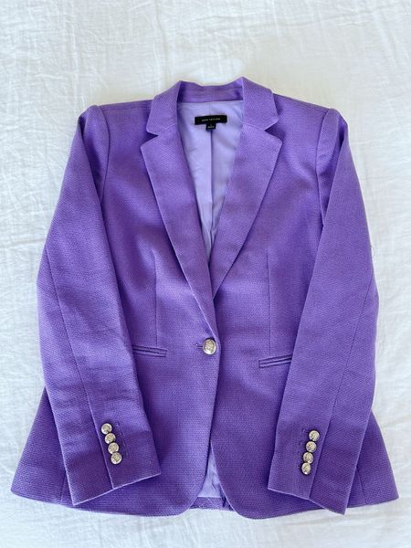 Absolutely loving this pop of purple for spring and summer workwear. 

#sweatervest
#blazer
#businesswear
#workwear
#AnnTaylor
#summeroutfit


#LTKSeasonal #LTKFindsUnder100 #LTKWorkwear