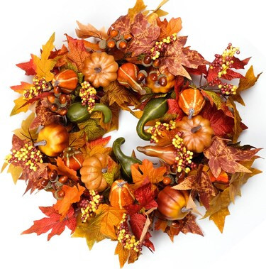 Fall Wreaths for Front Door 22 inch, Fall door wreath with Pumpkin | Michaels | Michaels Stores