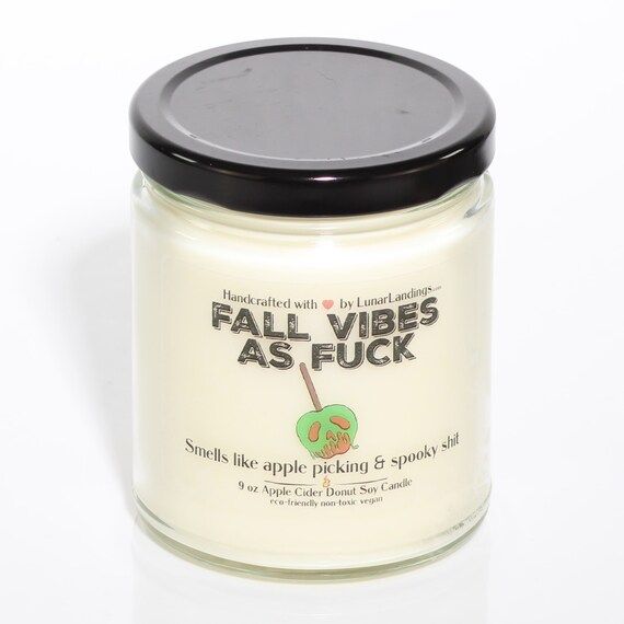 Apple Cider Donut Candle Fall Vibes as Fuck Candle Apple - Etsy | Etsy (US)