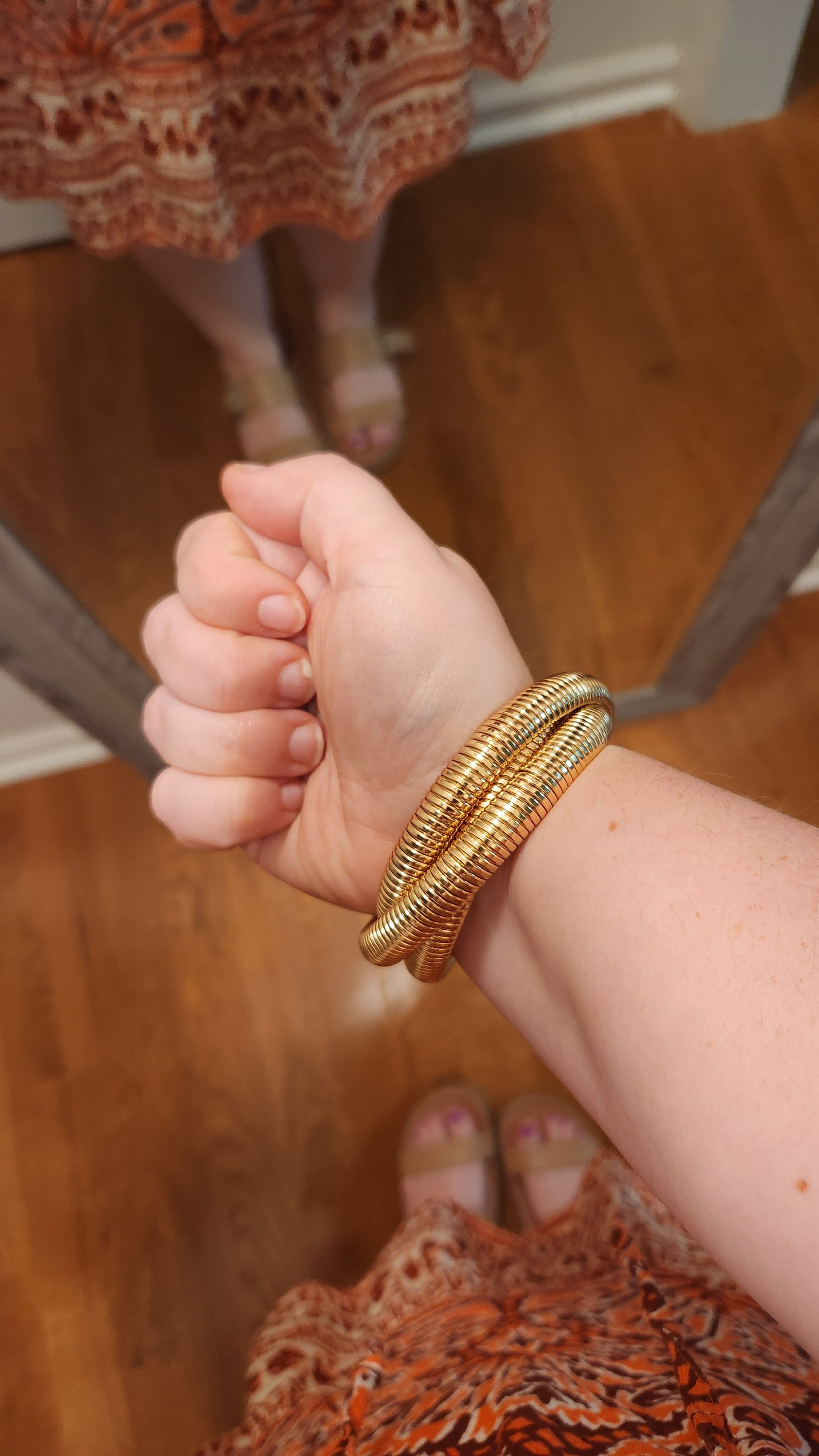 The prettiest look for less bracelets at Walmart, and under $6! Come in gold, silver, and mixed metals. 

#LTKSeasonal #LTKFindsUnder50 #LTKFindsUnder100