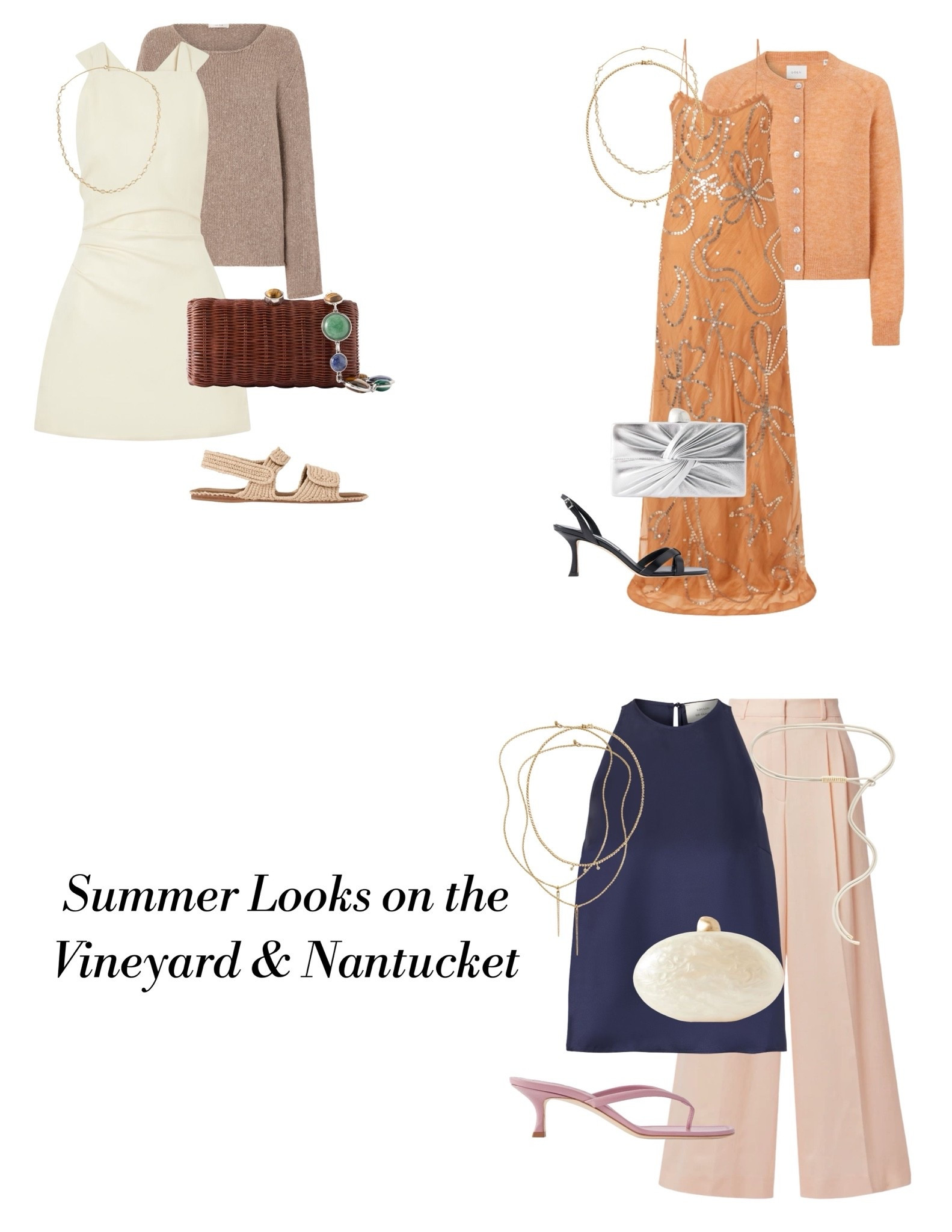 Summer Looks on the Vineyard & Nantucket. ⛵️