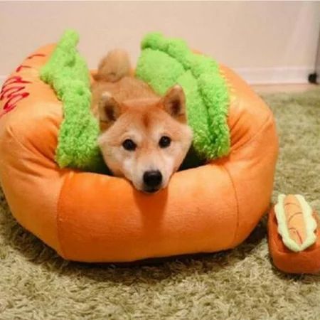 Moaere Hot Dog Design Couch Pet Dog Bed Kennel Cat Nest Ultra Cotton Lounge Sofa Dog House Pet Baske | Walmart (US)