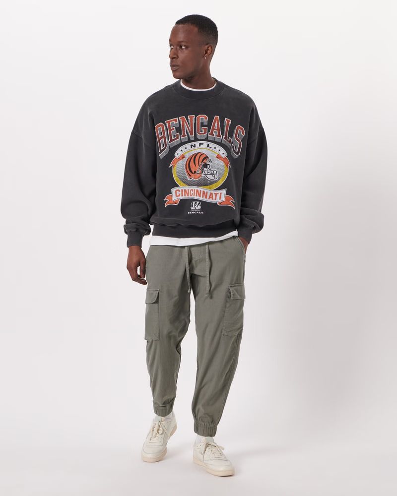 Cincinnati Bengals Graphic Crew Sweatshirt | Abercrombie & Fitch (US)