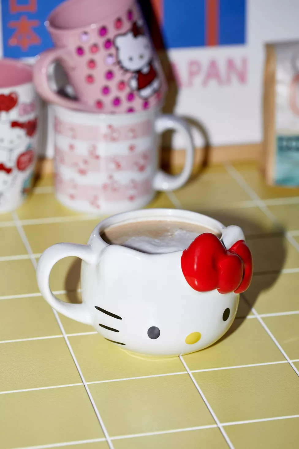 Hello Kitty 3D Red Bow 22 oz Mug | Urban Outfitters (US and RoW)
