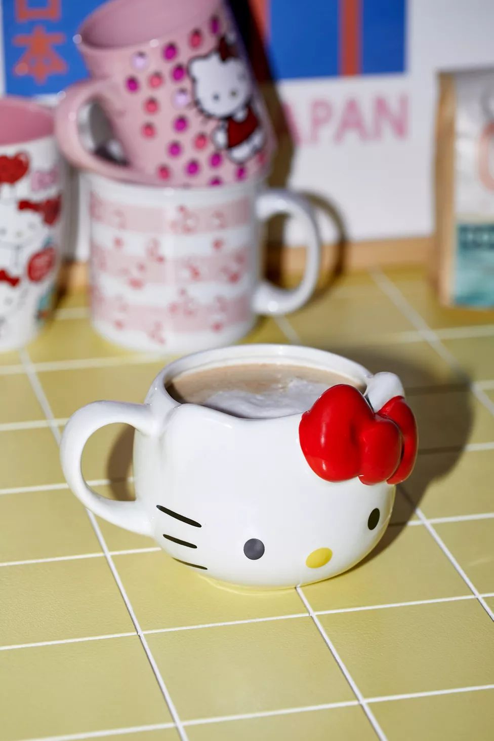 Hello Kitty 3D Red Bow 22 oz Mug | Urban Outfitters (US and RoW)