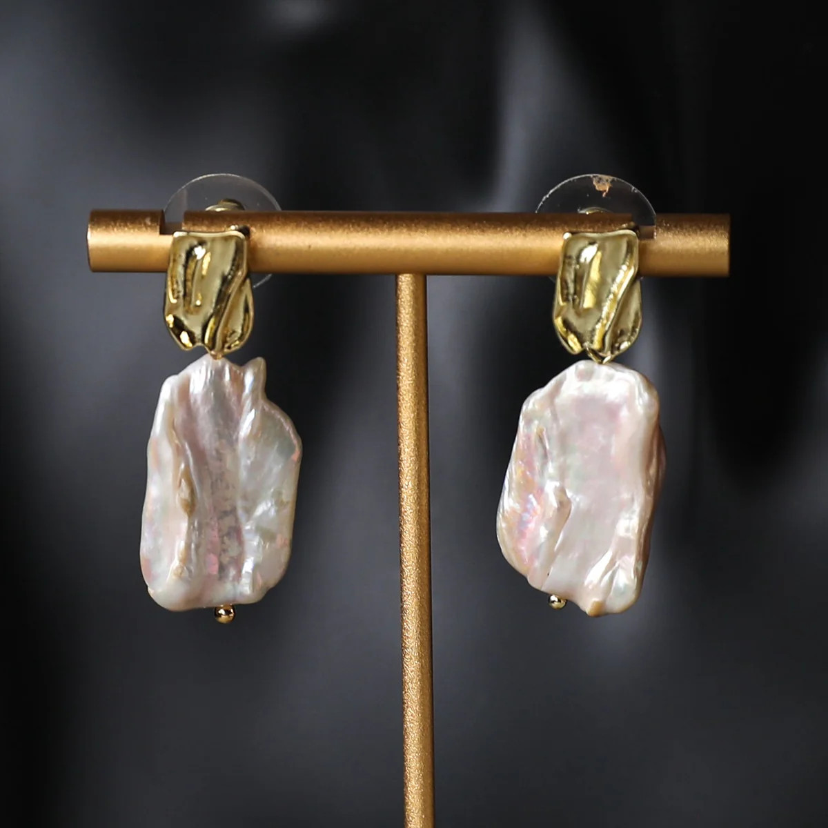 Two Tiered Iris Pearl Earrings - Ahava J | Ahava Jewels