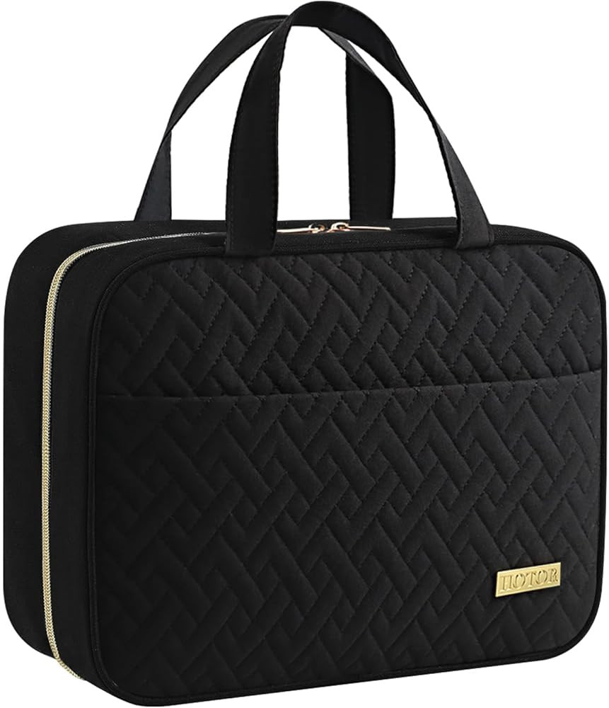 HOTOR Travel Toiletry Bag - Toiletry Bag w/Hanging Hook - Spacious Toiletry Bag for Women & Men, ... | Amazon (US)