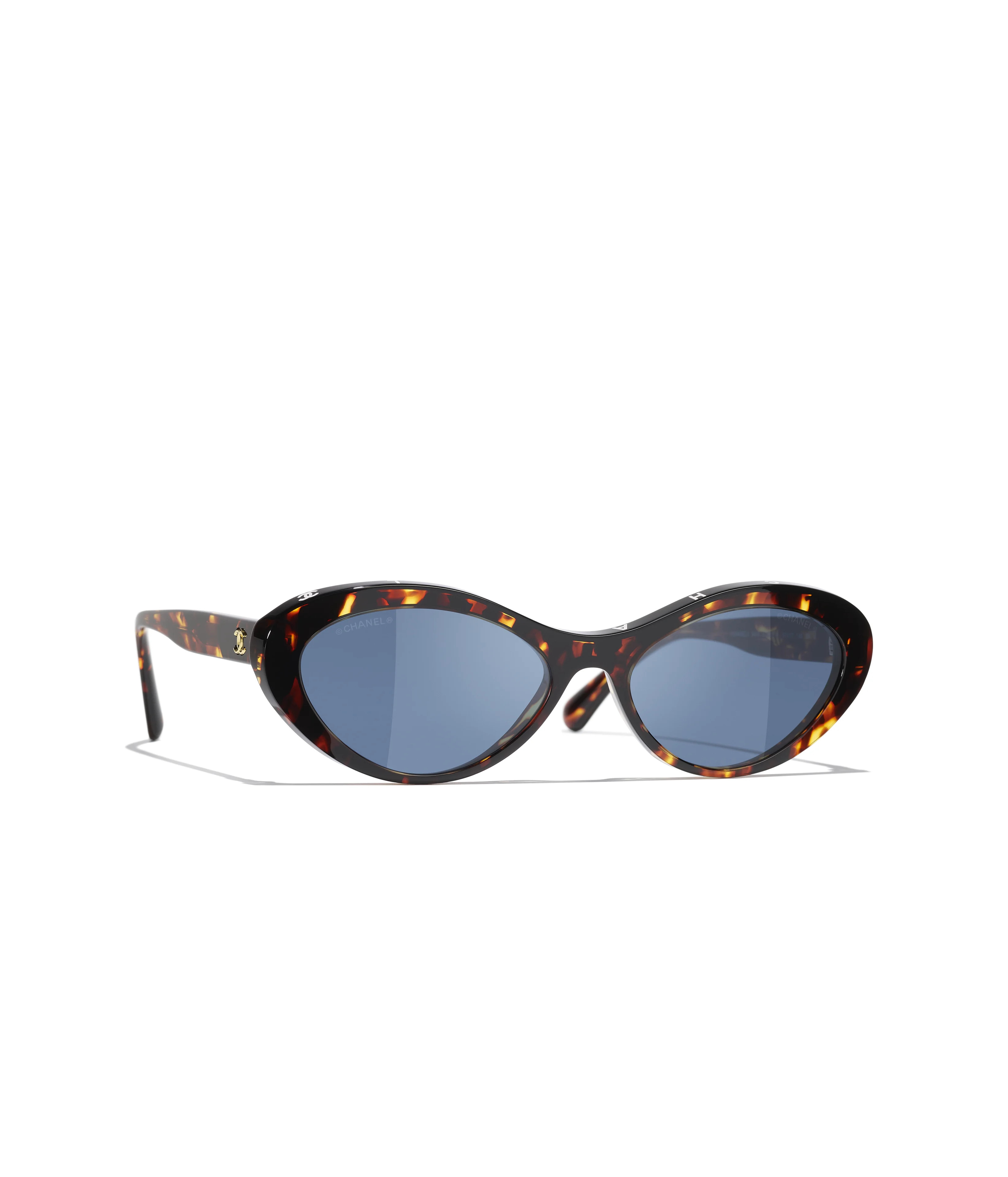 CHANEL Sunglasses: Oval Sunglasses, acetate \u2014 Fashion | CHANEL | Chanel, Inc. (US)
