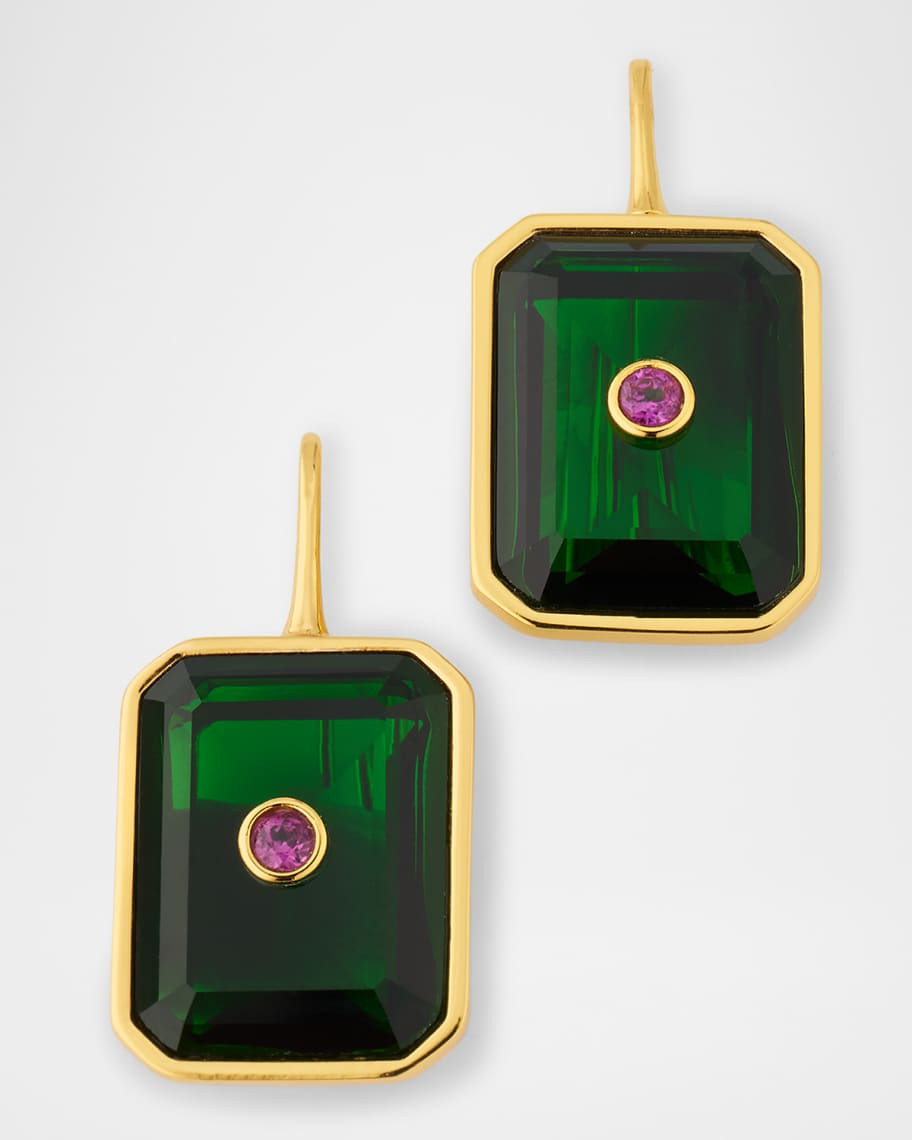 Lizzie Fortunato Tile Earrings in Forest | Neiman Marcus
