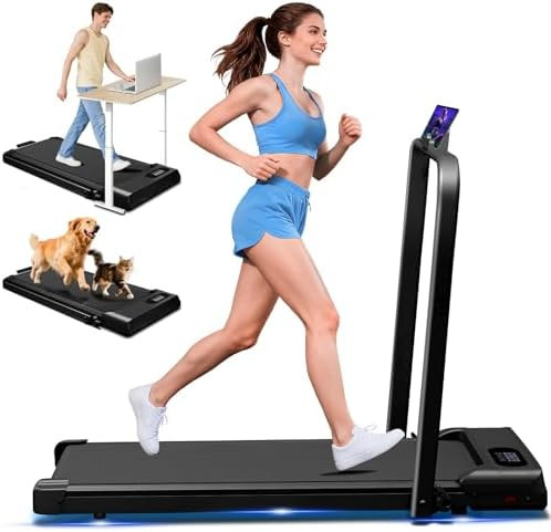 Walking Pad with Handle Bar, 2.5HP Walking Pad Treadmill, 3 in 1 Portable Under Desk Treadmills f... | Amazon (US)
