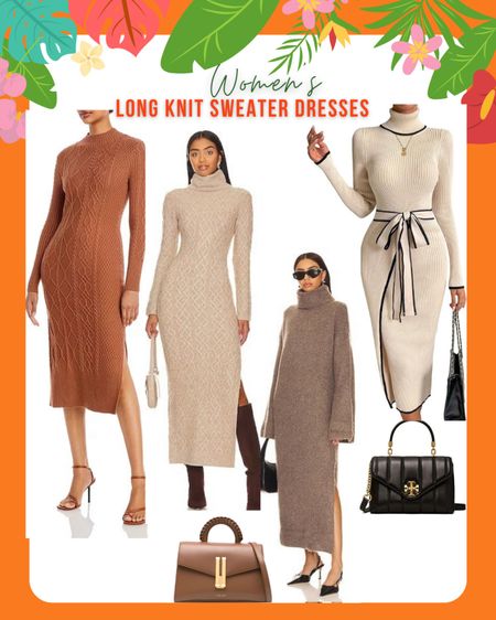 ✨Long knit sweater dresses- winter outfits. 
Shop your size. These are great winter wardrobe staple .

#LTKstyletip #LTKworkwear #LTKfindsunder100