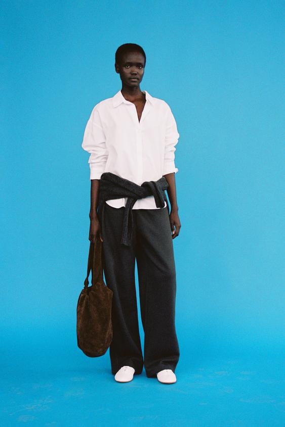 COTTON BLEND OXFORD SHIRT | Zara US