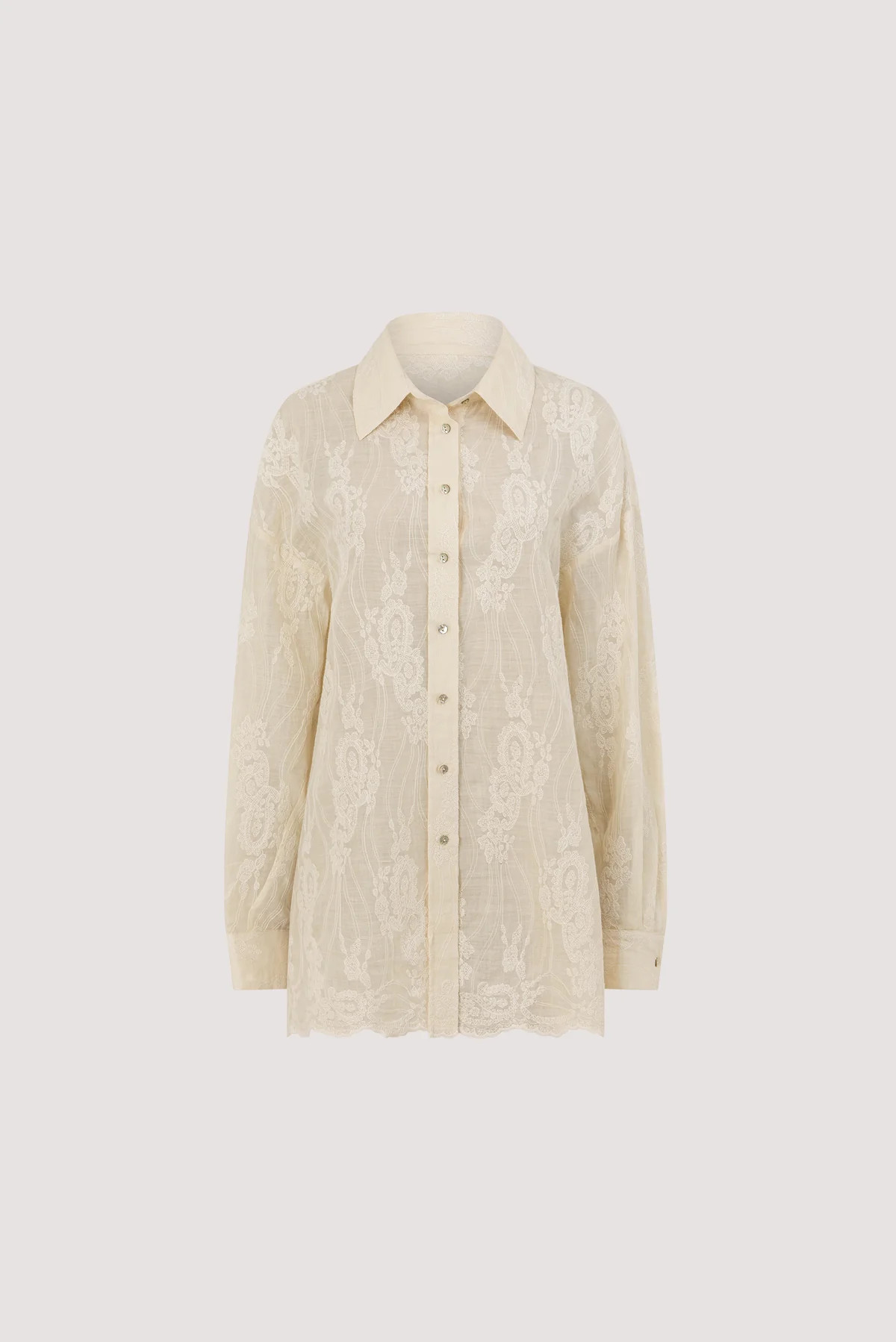 CORDELIA SANDSTONE RAMIE SHIRT | DISSH