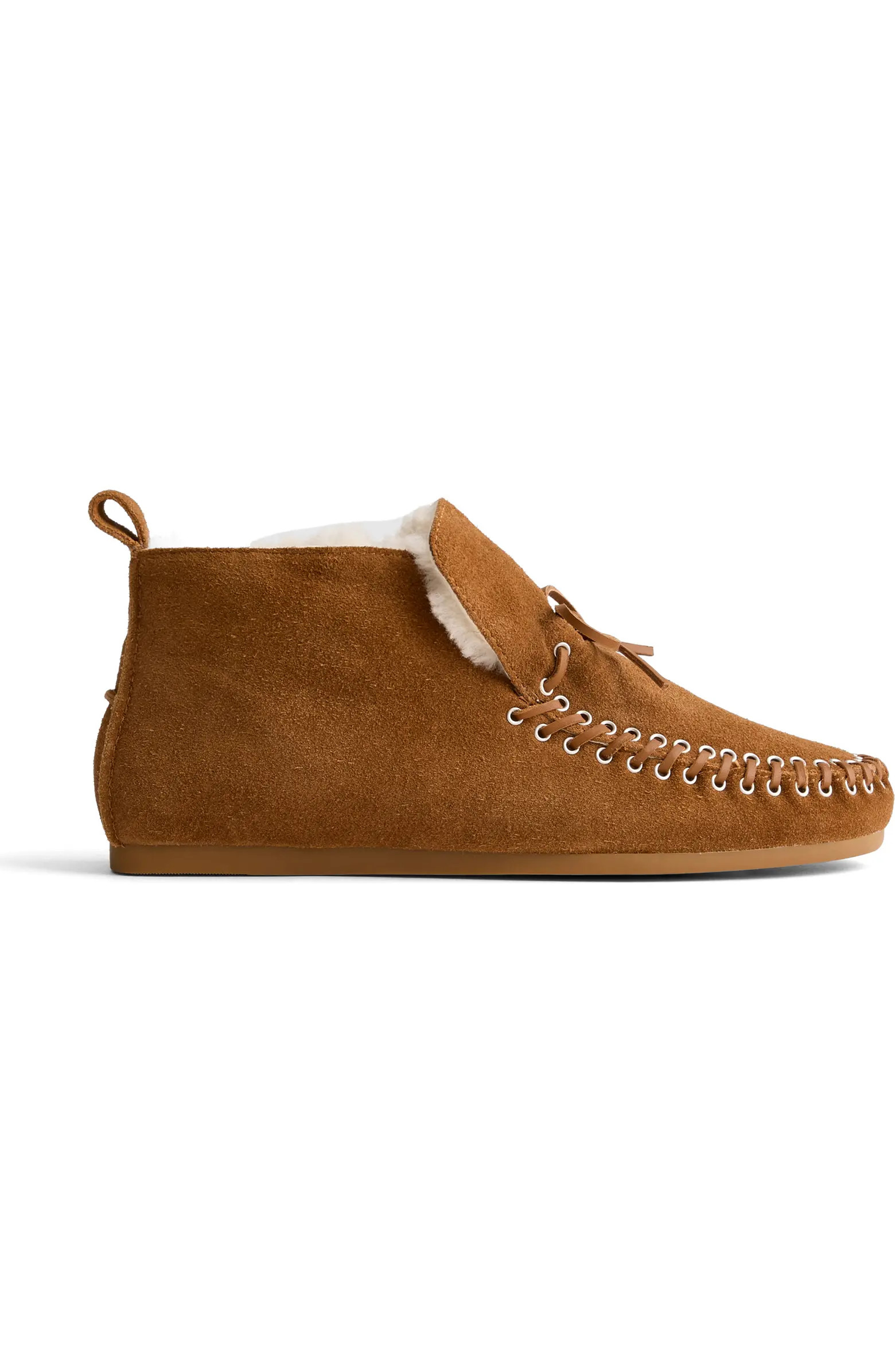 The Genuine Shearling Meadow Moccasin Ankle Boot (Women) | Nordstrom