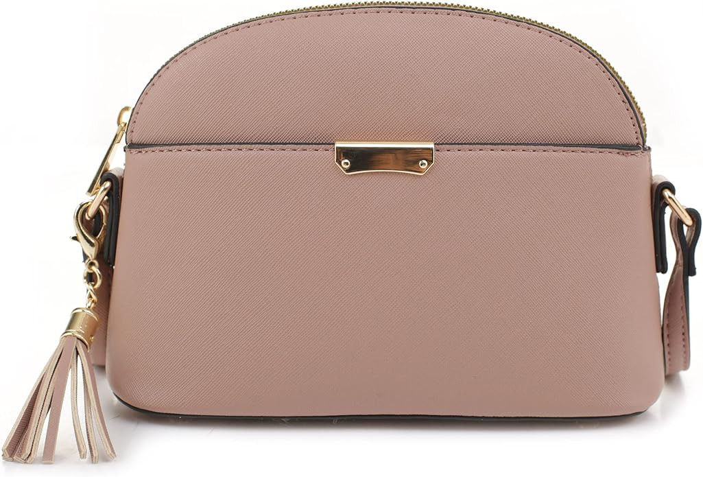 EMPERIA Small Cute Faux Leather Dome Series Crossbody Bags Shoulder Bag Purse Handbags for Women | Amazon (US)