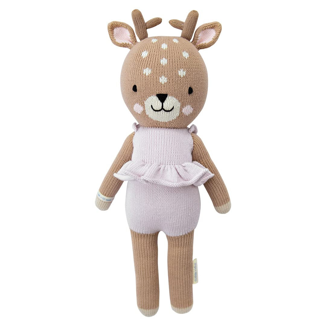 cuddle + kind Violet The Fawn Regular 20" Hand-Knit Doll – 1 Doll = 10 Meals, Fair Trade, Heirl... | Amazon (US)