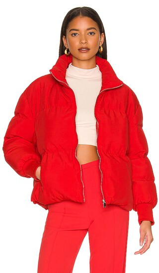 Jillian Puffer Jacket in Red | Revolve Clothing (Global)